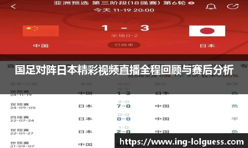 国足对阵日本精彩视频直播全程回顾与赛后分析